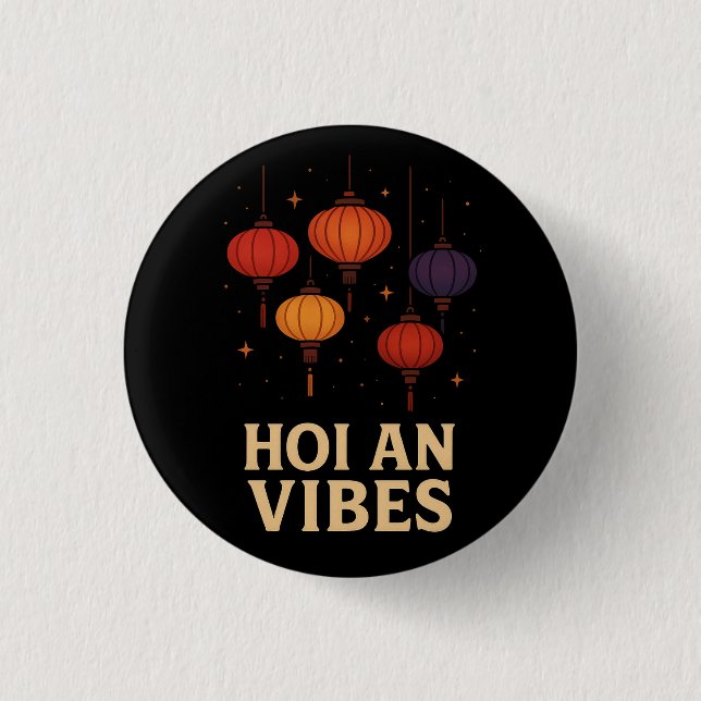 Magic of Hoi An – Lantern Art  1 Inch Round Button (Front)