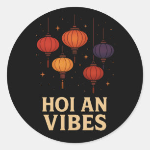 Magic of Hoi An – Lantern Art Classic Round Sticker