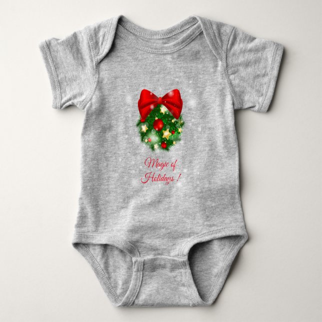 Magic of Holidays Baby Bodysuit (Front)