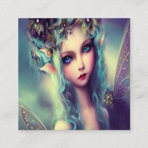 Magic of the Princess Fairy Square Business Card