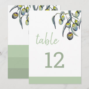 Magic Olive Watercolor Hand-painted Announcement