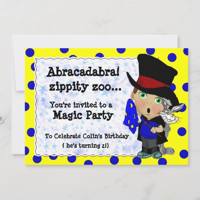 Magic Party Invitation (Front)