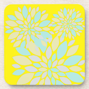 Magic Pastel Colour Flower Petals Coaster