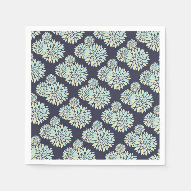 Magic Pastel Colour Flower Petals Napkin (Front)