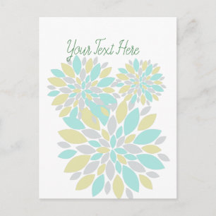 Magic Pastel Colour Flower Petals Postcard
