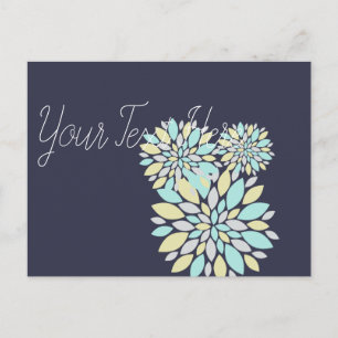 Magic Pastel Colour Flower Petals Postcard