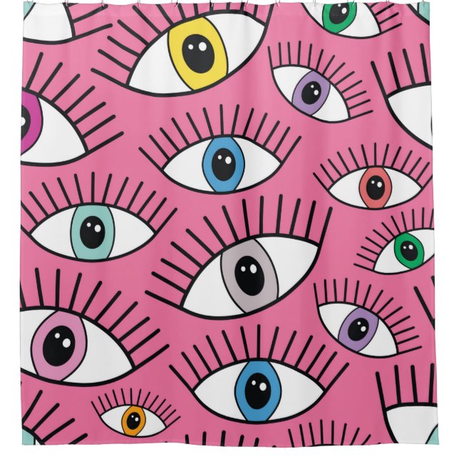 Magic pattern with colorful eyes. Mystic backgroun (Front)