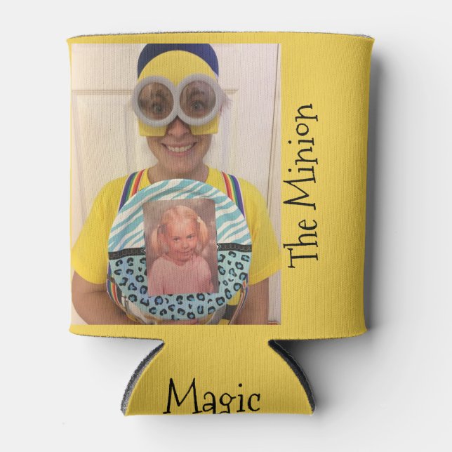 Magic People Upload Your Picture Custom Can Cooler (Front)