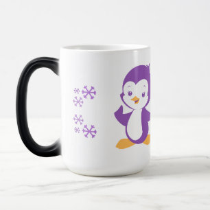 Magic Peppy Purple Penguin mug