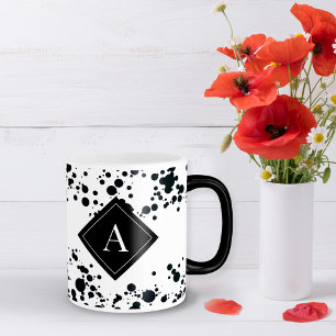 Magic Pneuka noir monogramme Café Mug