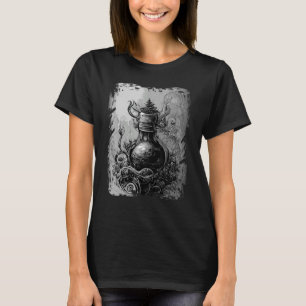 Magic Potion Occult Horror Illustration Gothic Wit T-Shirt
