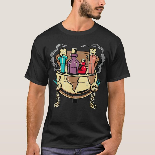 Magic Potions Magician Wizard  T-Shirt (Front)
