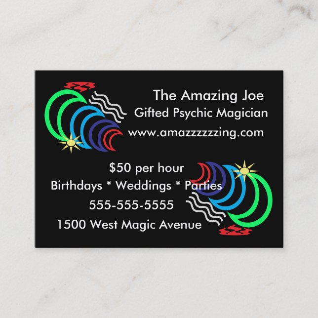 Magic Power Business Cards (Front)