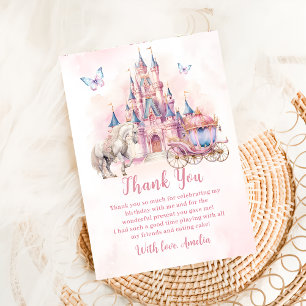 Magic Princess Castle Carte de remerciements d'ann