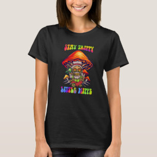 Magic Psilocybin Mushrooms Tie Dye Stay Trippy Lit T-Shirt