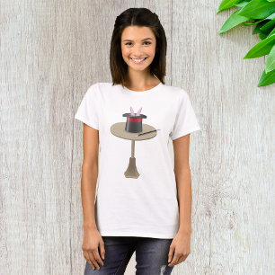 Magic Rabbit in Hat with Wand T-Shirt