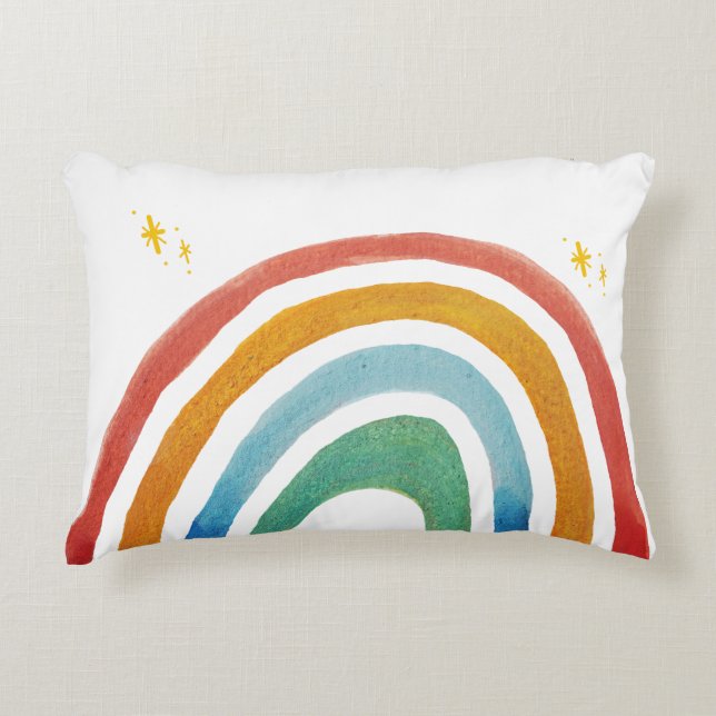 Magic Rainbow Accent Pillow (Front)