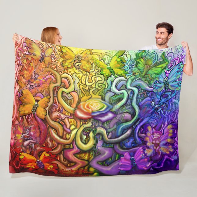 Magic Rainbow Fleece Blanket (In Situ)