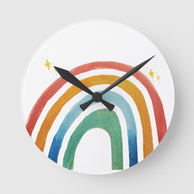 Magic Rainbow Round Clock (Front)