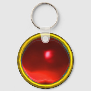 MAGIC RED RUBY GEMSTONE KEYCHAIN