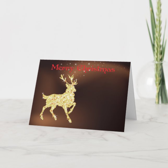 Magic Reindeer Christmas Card (Front)