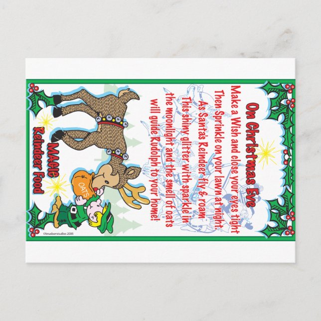 Magic Reindeer Food Postcard (Front)