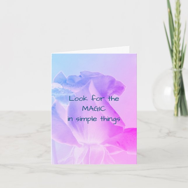 Magic Rosebud Inspiration carte de note (Devant)