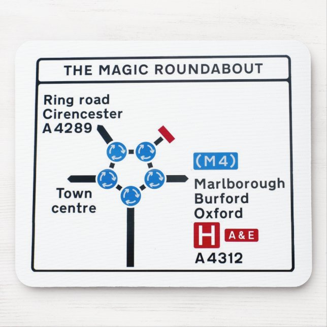 Magic Roundabout Mousepad (Front)