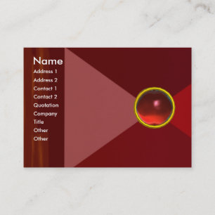 MAGIC RUBY  , bright vibrant red Business Card