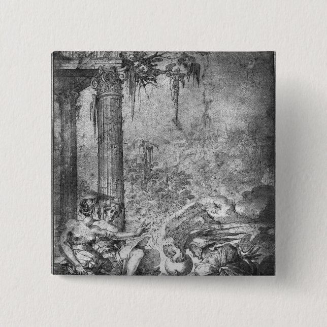 Magic Scene 2 Inch Square Button (Front)