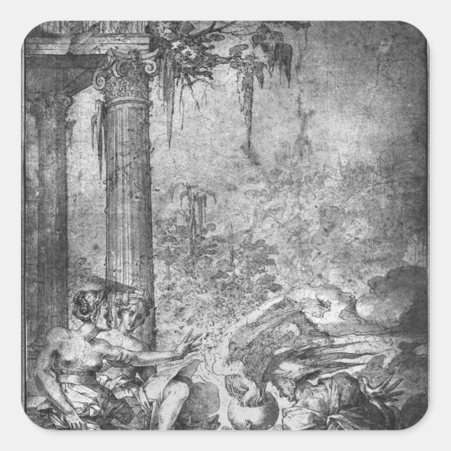 Magic Scene Square Sticker (Front)