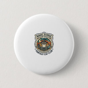 Magic School Fantasy Cat Cute Kitty Design - Magic 2 Inch Round Button