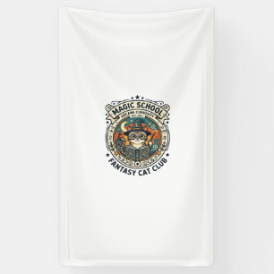Magic School Fantasy Cat Cute Kitty Design - Magic Banner