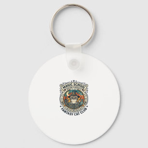 Magic School Fantasy Cat Cute Kitty Design - Magic Keychain