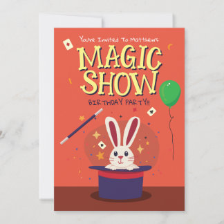 Magic Show de beauté Anniversaire Fête Invitation
