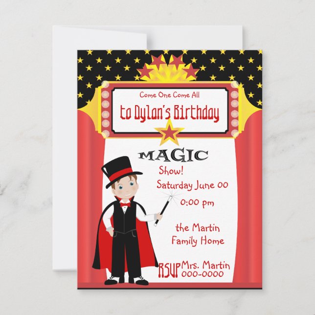 Magic Show Invitation (Front)