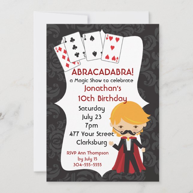 Magic Show Invitation (Front)