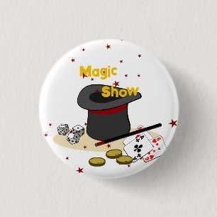 Magic Show Kids Birthday Party Celebration 1 Inch Round Button