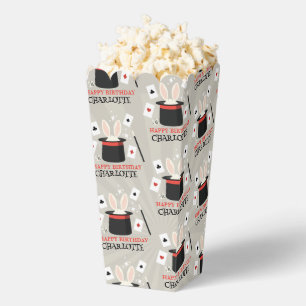 Magic Show Magician Kids Birthday Custom Name Favor Box