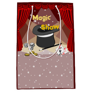 Magic Show Red Thank You Medium Gift Bag