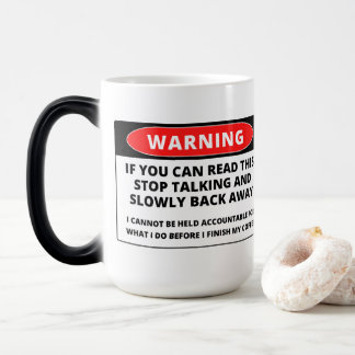 Magic Si vous pouvez lire, reculez drôle - Mug à changem