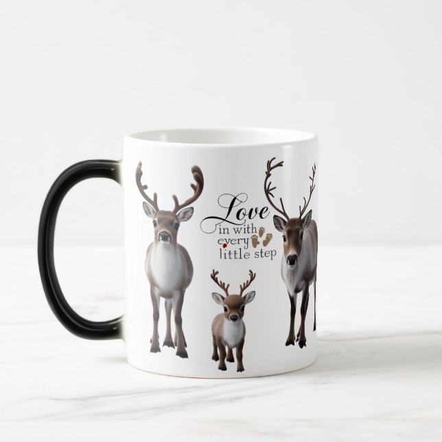 Magic Silhouette Reindeer Mug (Left)