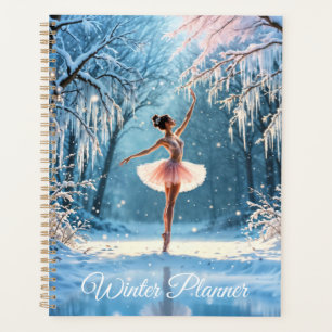 Magic snowfall ballerina winter poise art planner