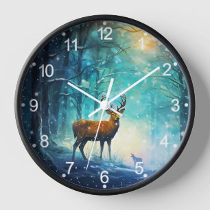 Magic Snowy Forest Art-82109 Clock