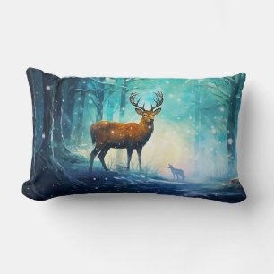 Magic Snowy Forest Art-82109 Lumbar Pillow