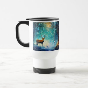 Magic Snowy Forest Art-82109 Travel Mug