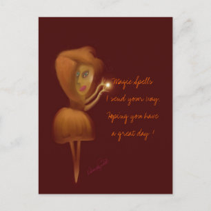 Magic Spells Postcard