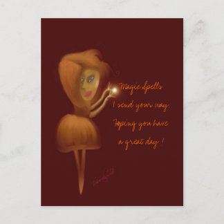 Magic Spells Postcard