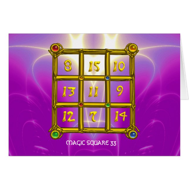 MAGIC SQUARE 33 (Front Horizontal)