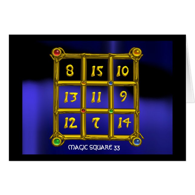 MAGIC SQUARE 33 (Front Horizontal)